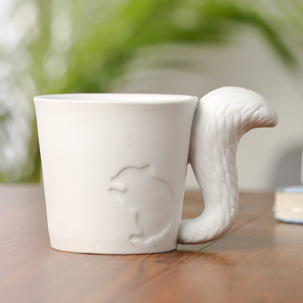 【實體店+發票】動物浮雕陶瓷馬克杯 咖啡杯 貓咪馬克杯 馬克杯 陶瓷杯 兔子馬克杯 松鼠馬克杯 送禮-細節圖4