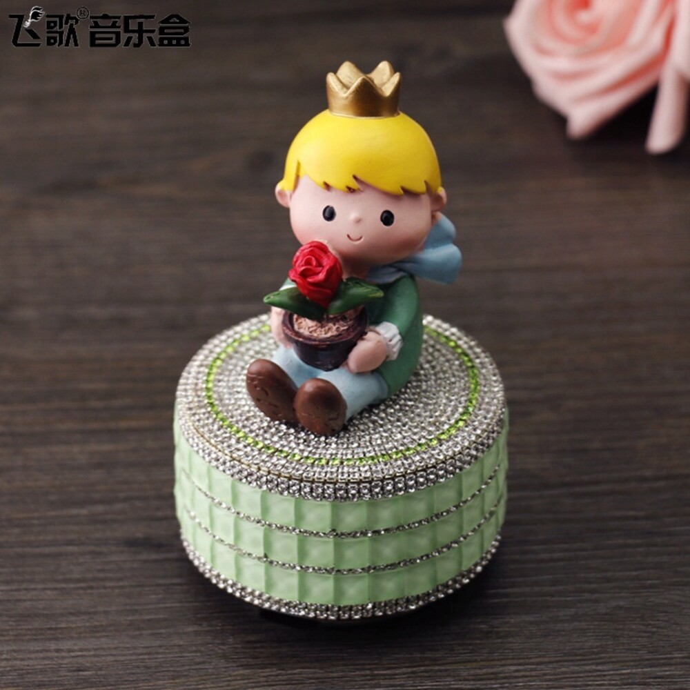 【台北士林*店面】小王子旋轉音樂盒 音樂盒 禮物 小王子 The Little Prince 天空之城音樂 送禮-規格圖10