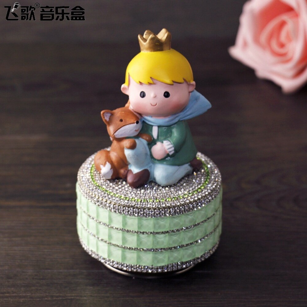 【台北士林*店面】小王子旋轉音樂盒 音樂盒 禮物 小王子 The Little Prince 天空之城音樂 送禮-規格圖10
