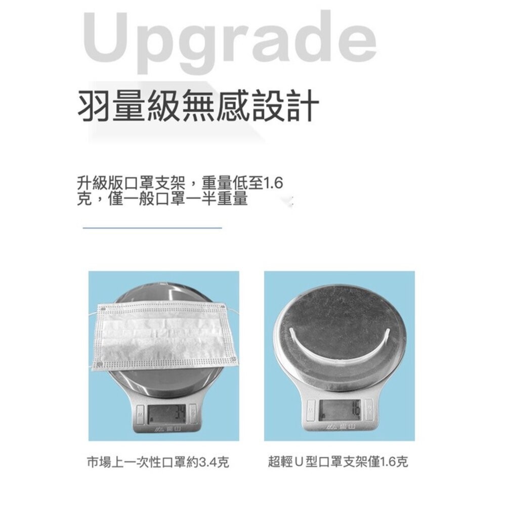 【實體店+發票】U型立體口罩支架袋裝 兒童口罩支架 開學 復工 防脫妝 防悶熱 運動專用 台灣現貨 送禮-細節圖4