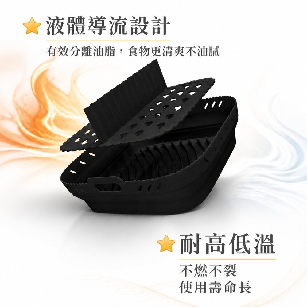 【台北士林*店面】加厚矽膠燒烤盤 氣炸鍋配件炸籃 好清洗瀝油烤盤 蛋糕烤盤 食品級耐高溫 烤箱烤盤 送禮-細節圖2