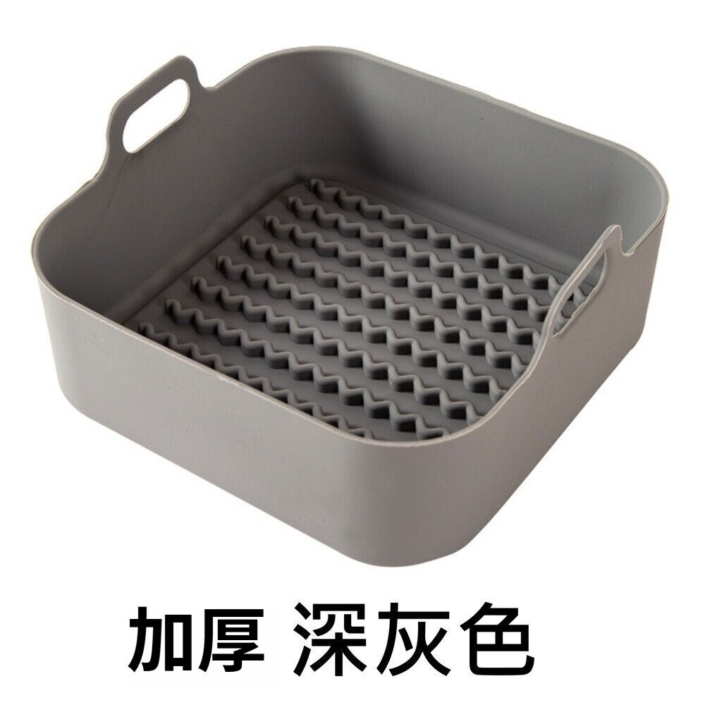 【台北士林*店面】加厚矽膠燒烤盤 氣炸鍋配件炸籃 好清洗瀝油烤盤 蛋糕烤盤 食品級耐高溫 烤箱烤盤 送禮-規格圖9