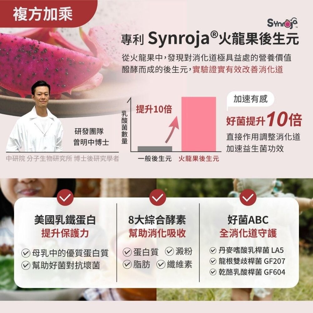 【台北士林*店面】無毒農益菓保》嬰幼童益生菌 兒童益生菌 後生元 新順順好敏敏好 草莓蘋果芭樂 消化道守護神 30包/盒-細節圖6