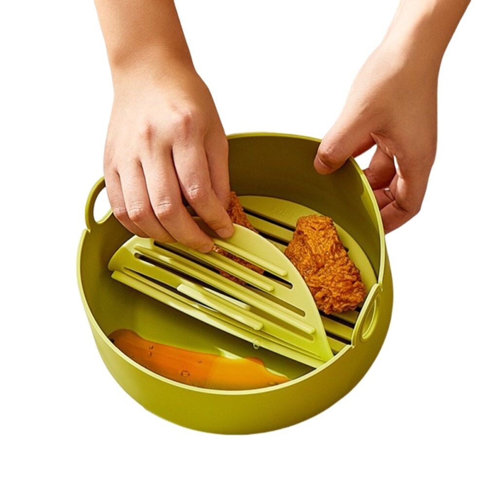 【實體門市】分離式矽膠燒烤盤 食品級耐高溫矽膠燒烤盤 烤箱微波爐氣炸鍋矽膠碗 220度-細節圖11