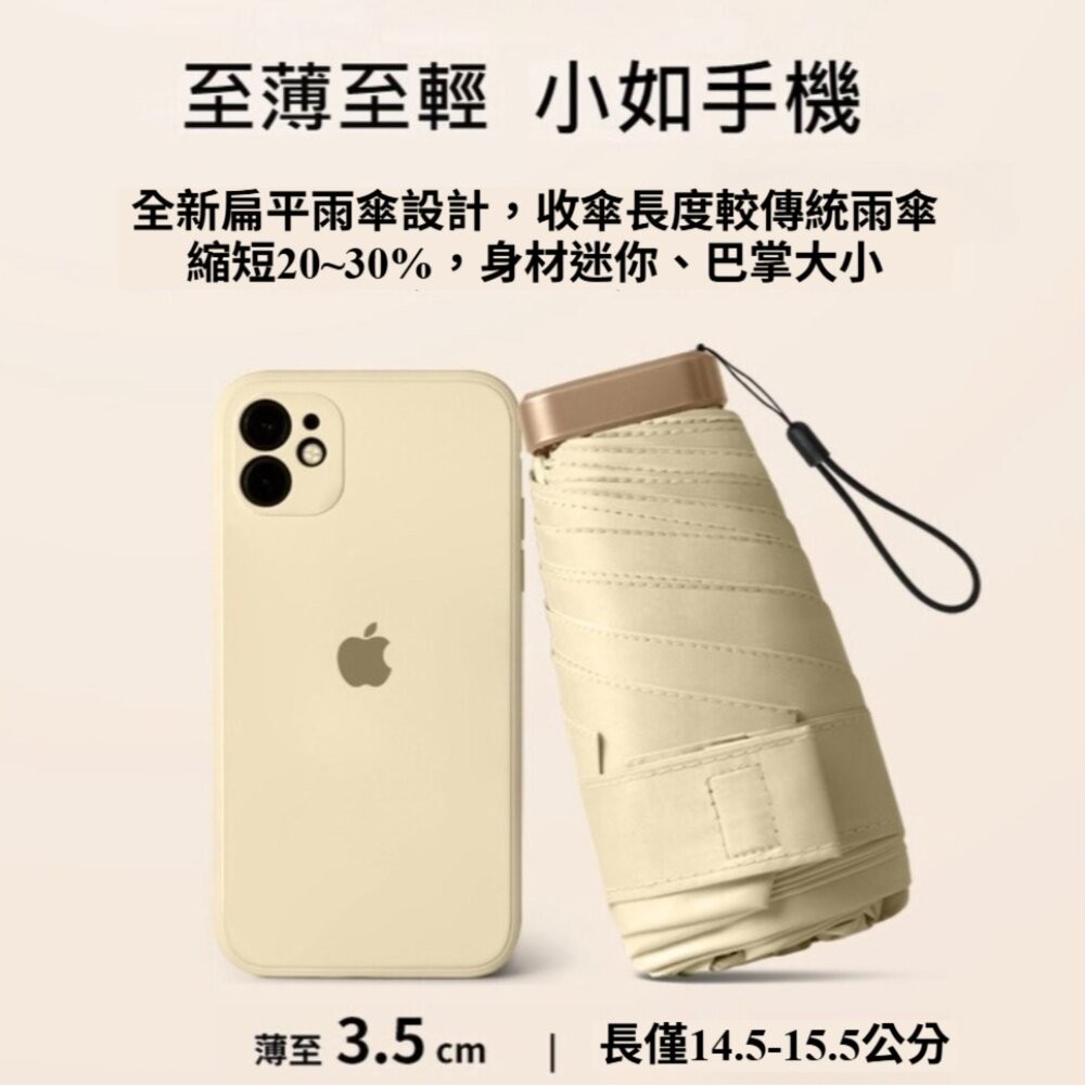 【實體店+發票】六折扁迷你口袋傘 折疊傘 晴雨兩用遮陽傘 摺疊傘 輕量防紫外線雨傘 送禮-細節圖11