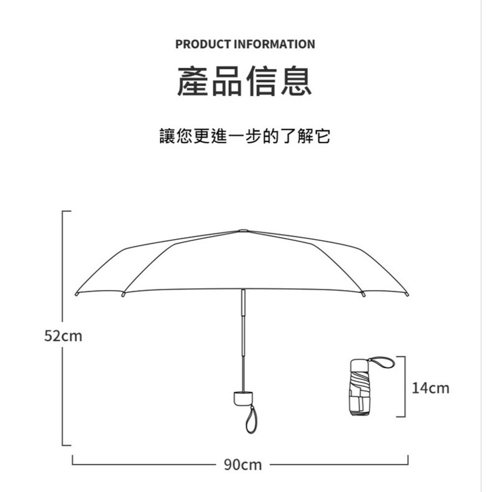 【實體門市】六折扁迷你口袋傘 折疊傘 晴雨兩用遮陽傘 摺疊傘 輕量防紫外線雨傘  14cm-細節圖5