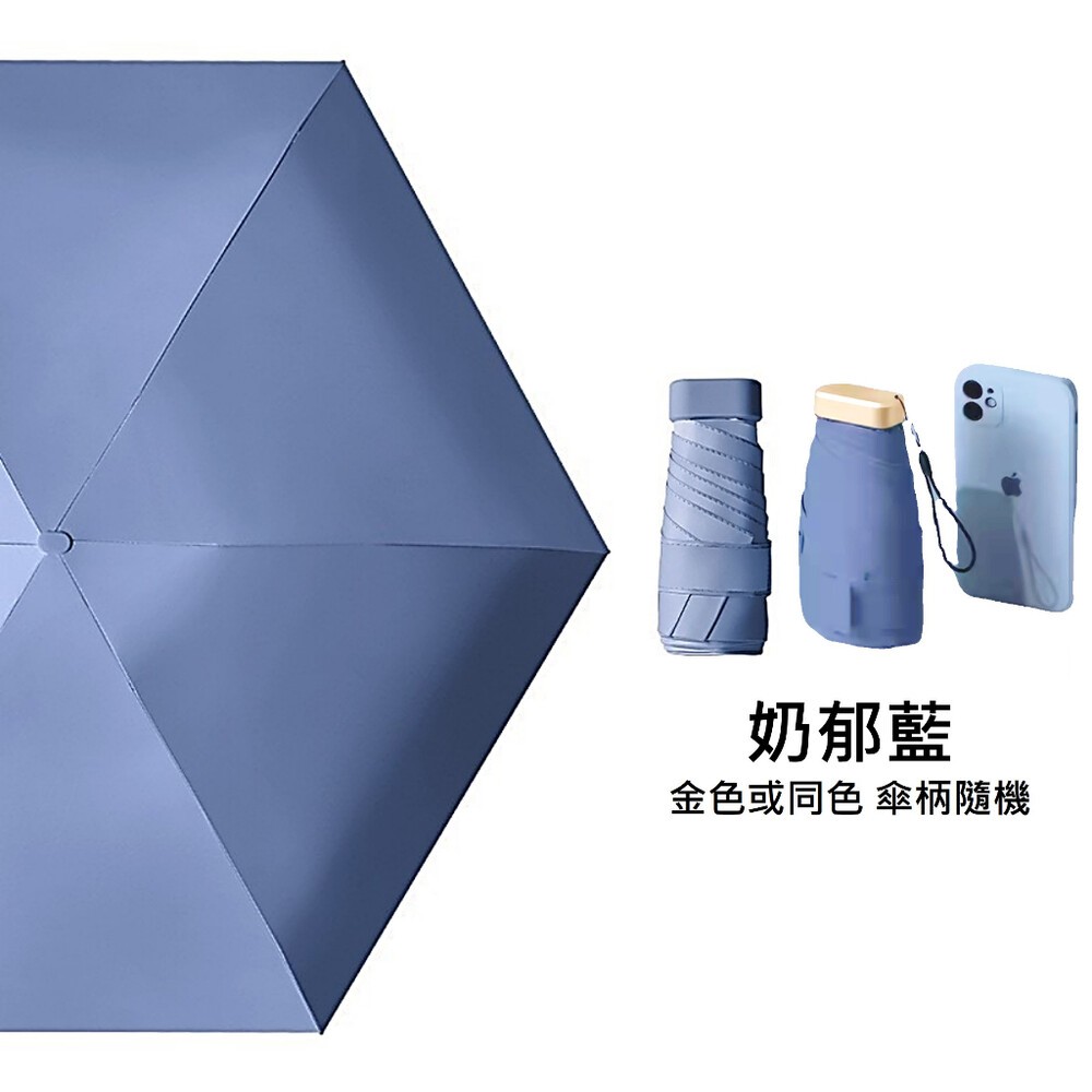 【台北士林*店面】六折扁迷你口袋傘 折疊傘 晴雨兩用遮陽傘 摺疊傘 輕量防紫外線雨傘 送禮-規格圖11