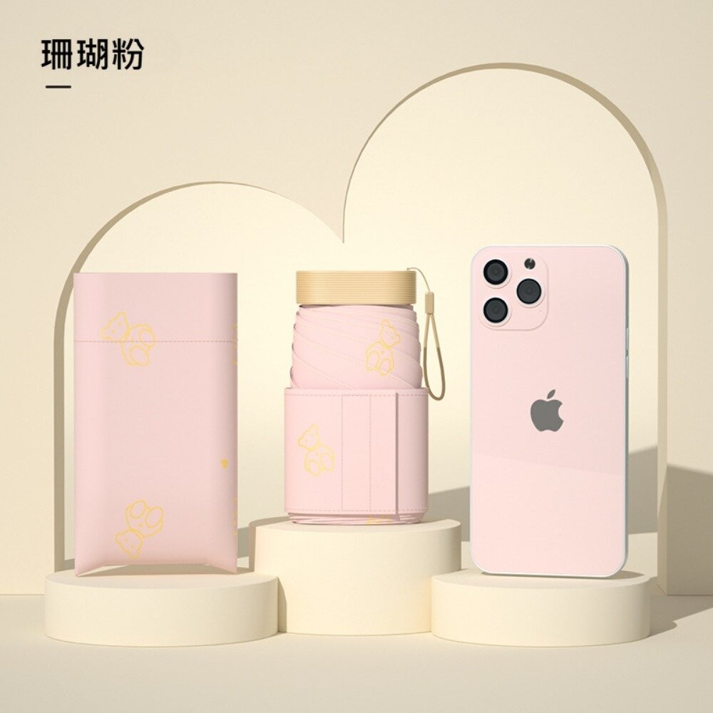【實體店+發票】六折扁迷你口袋傘 折疊傘 晴雨兩用遮陽傘 摺疊傘 輕量防紫外線雨傘 送禮-規格圖11