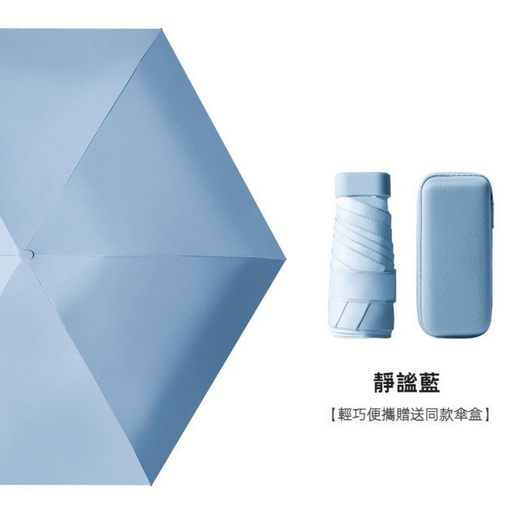 【台北士林*店面】六折扁迷你口袋傘 折疊傘 晴雨兩用遮陽傘 摺疊傘 輕量防紫外線雨傘 送禮-規格圖11