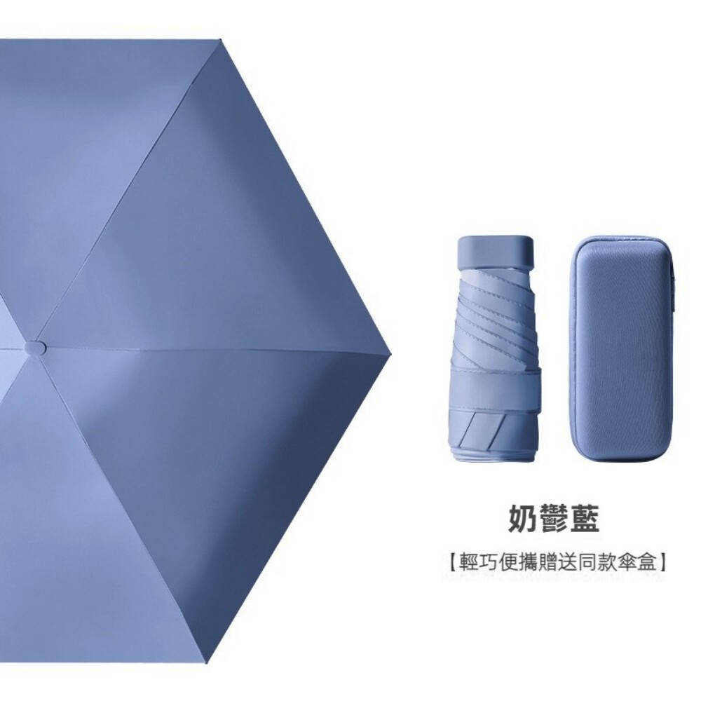 【實體店+發票】六折扁迷你口袋傘 折疊傘 晴雨兩用遮陽傘 摺疊傘 輕量防紫外線雨傘 送禮-規格圖11