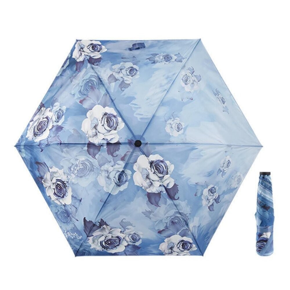 【實體門市】碳纖維輕量羽毛傘 98g超輕折疊傘 晴雨傘 玫瑰唯美 遮陽傘 摺疊傘 迷你傘 防曬傘-細節圖8