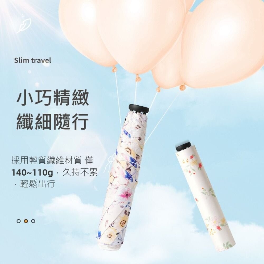 【台北士林*店面】日式碳纖維輕量羽毛傘 98g超輕折疊傘 輕量傘 晴雨傘 玫瑰唯美 遮陽傘 摺疊傘 防曬傘 送禮-細節圖7