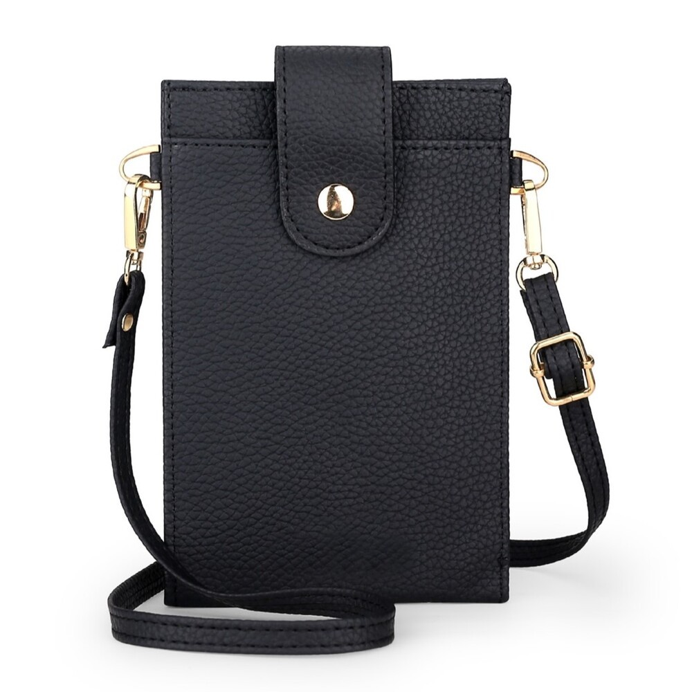 【實體店+發票】荔枝紋輕薄手機包 韓版迷你手機錢包 掛袋背帶 頸掛斜跨包 側背包 單肩女包 旅行錢包 送禮-規格圖11