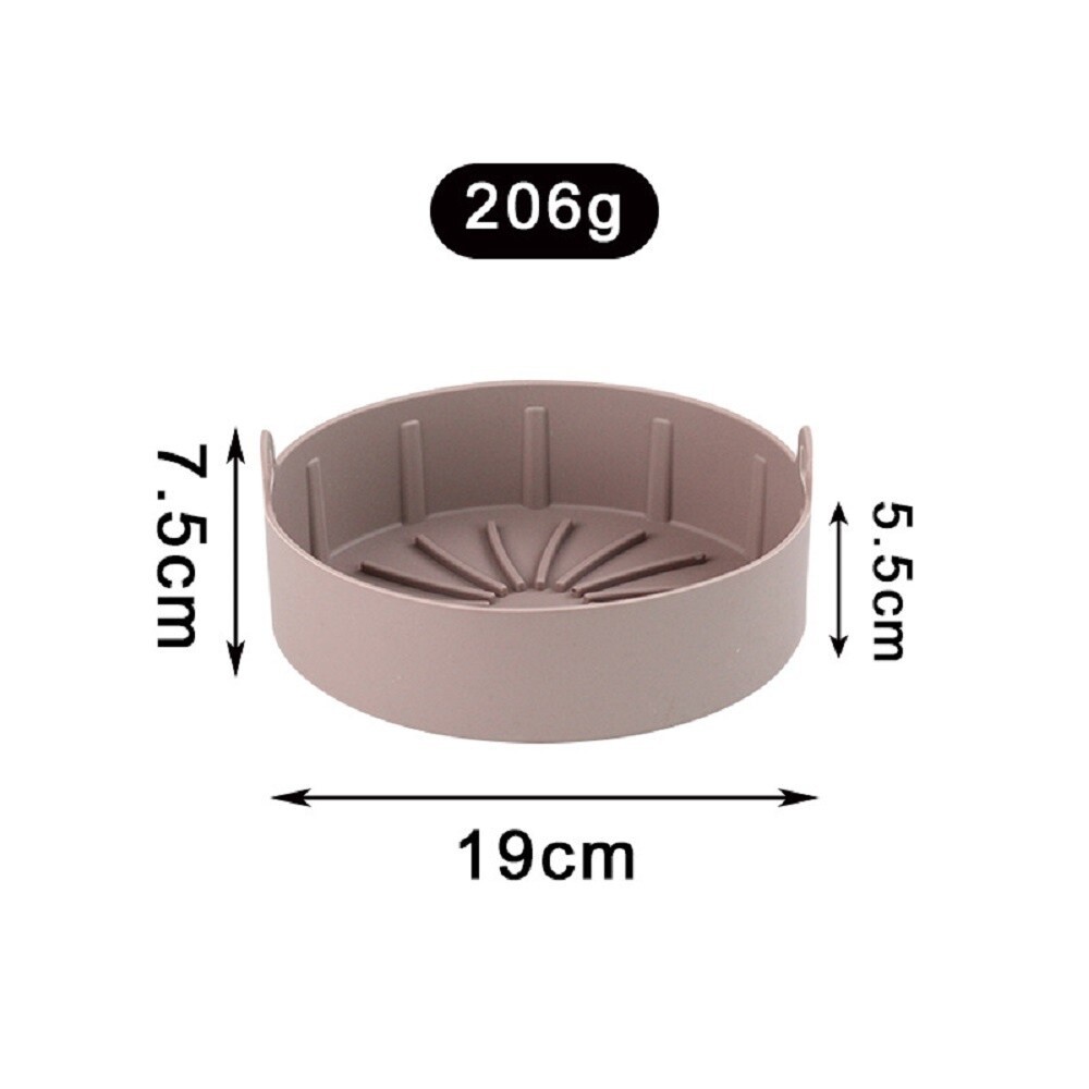 一體式-圓形淺棕色19cm
