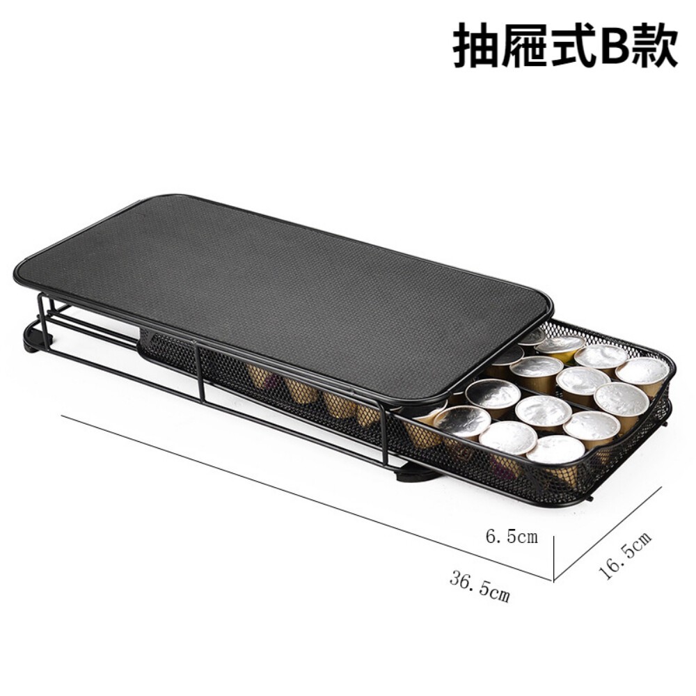 【實體店+發票】膠囊咖啡收納架 抽屜型咖啡膠囊架 直立式咖啡膠囊架 nespresso膠囊架 40顆 送禮-規格圖9