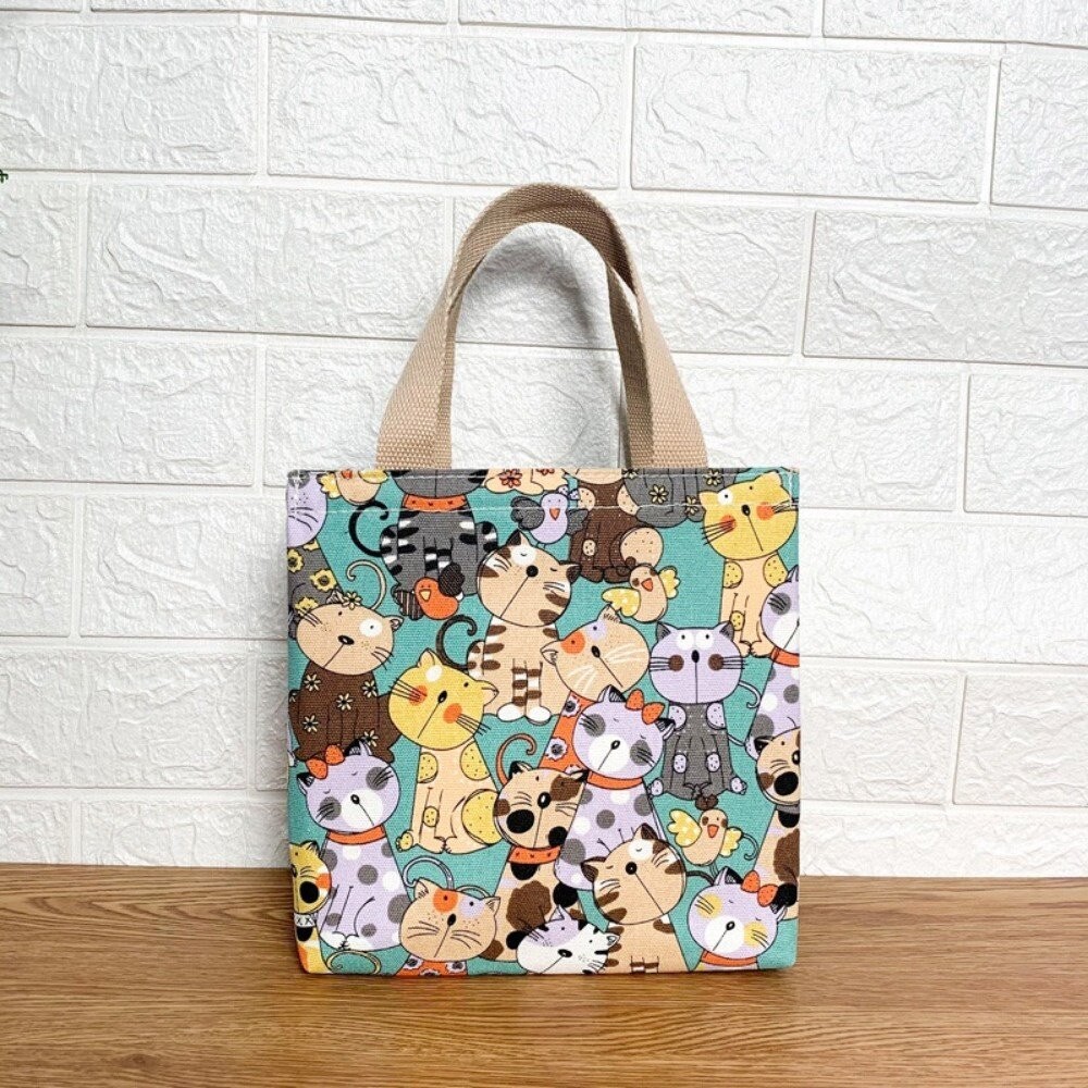 【實體店+發票】日式帆布保溫提袋 日式保溫手提袋 飯盒袋 午餐包 便當包 學生餐袋 餐袋 午餐袋 送禮-細節圖4