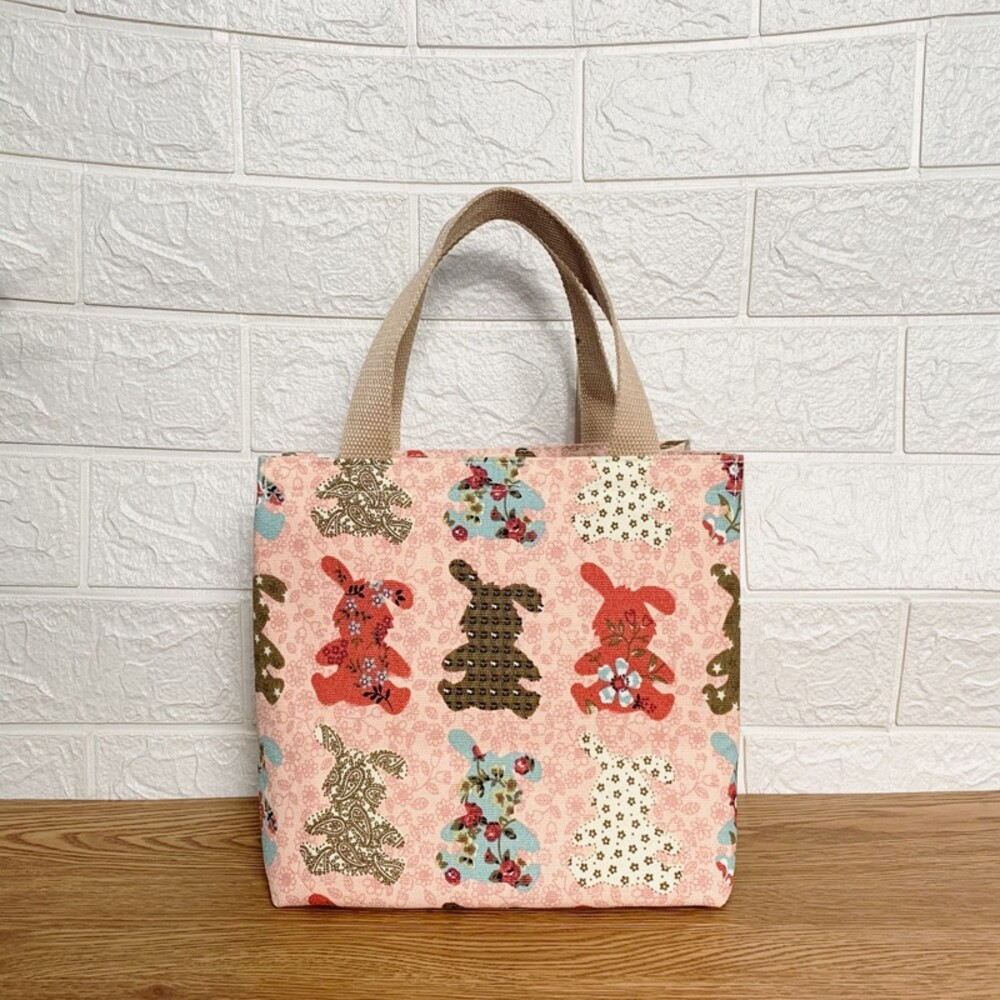 【實體店+發票】日式帆布保溫提袋 日式保溫手提袋 飯盒袋 午餐包 便當包 學生餐袋 餐袋 午餐袋 送禮-規格圖10