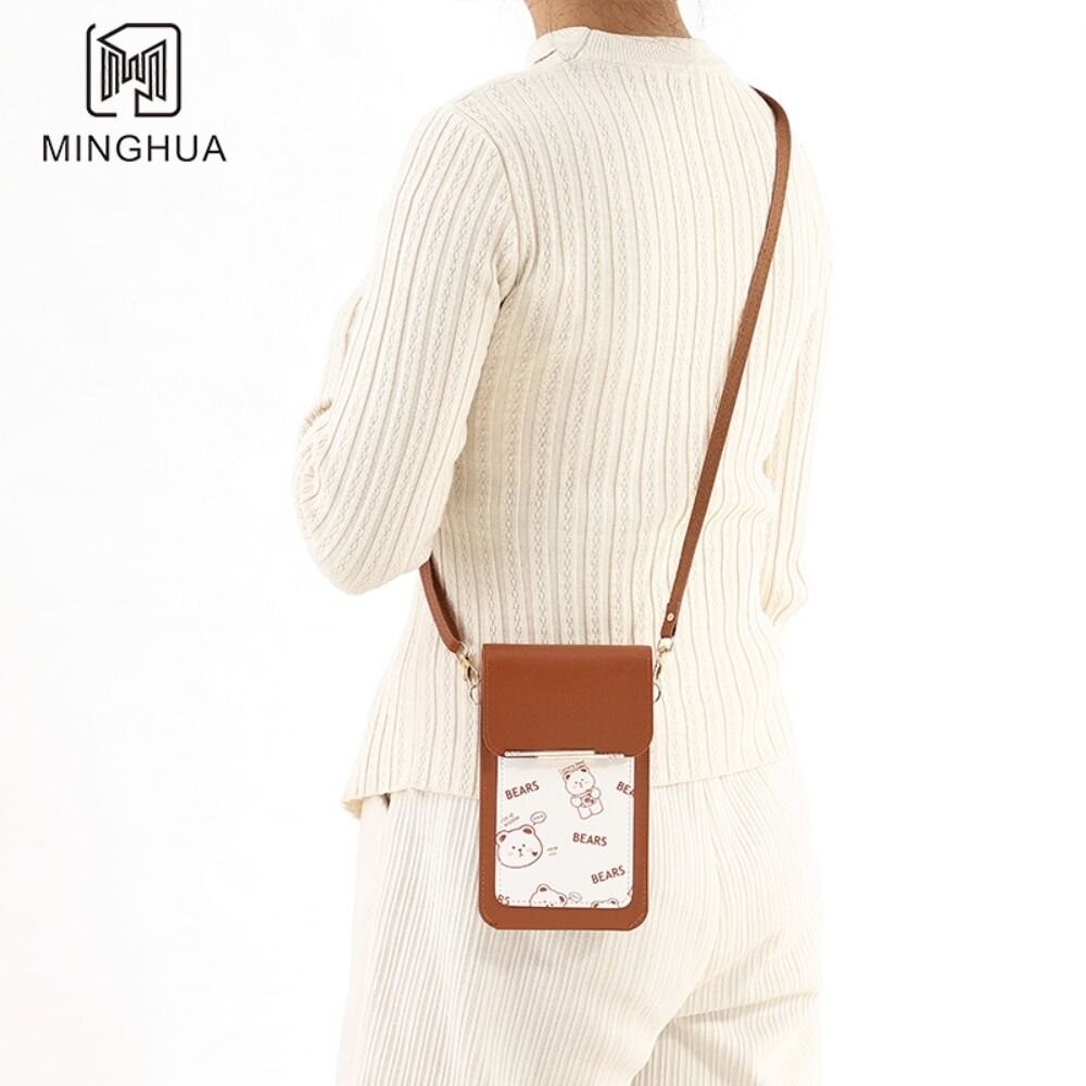 【實體店+發票】時尚印花觸控手機包 輕薄手機斜背包 頸掛 側背包 單肩女包 手機掛帶 手機套 送禮-細節圖9