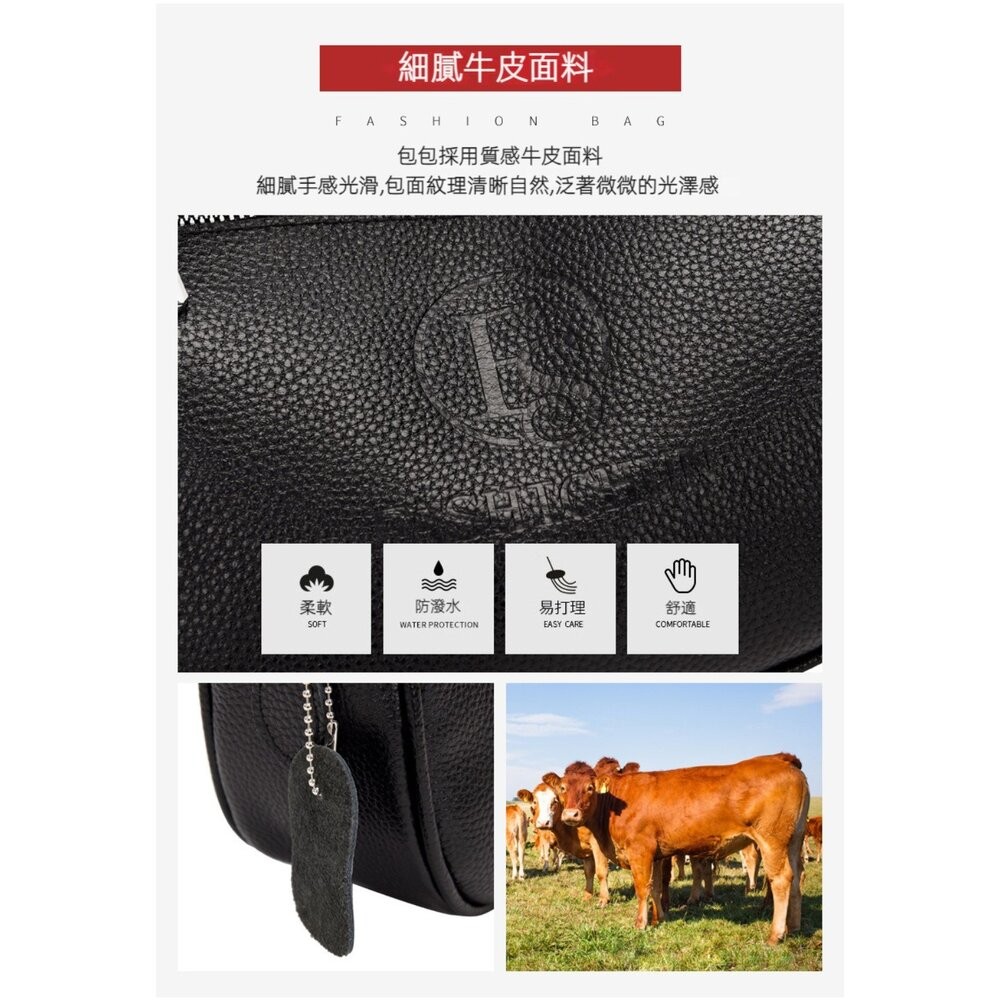 【台北士林*店面】真皮時尚寬肩帶馬鞍包 頭層牛皮側背包 斜背包 女生包包 單肩包 交換禮物 送禮 送禮-細節圖9
