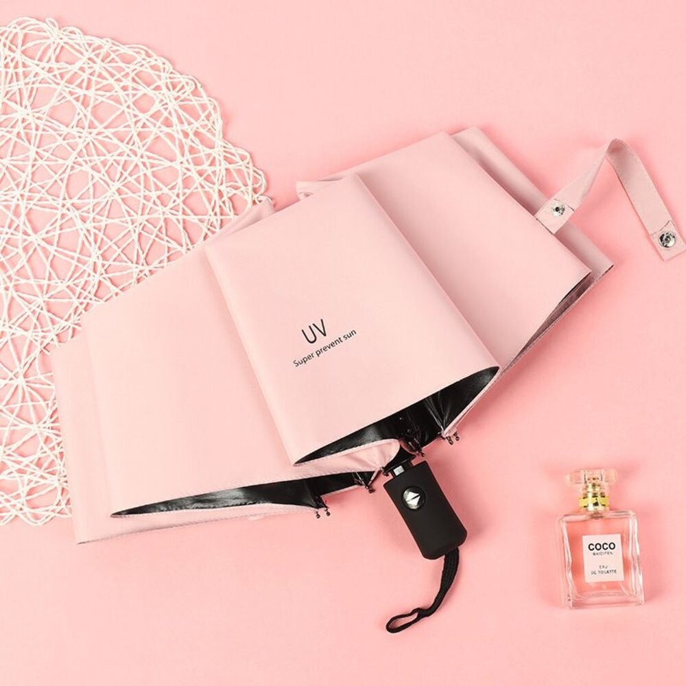 【實體店+發票】晴雨兩用UV自動傘 防曬遮陽傘 抗UV雨傘 黑膠遮陽傘 美觀耐用 送禮-細節圖11