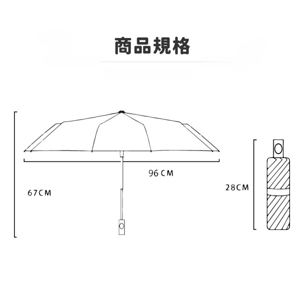 【台北士林*店面】晴雨兩用UV自動傘 防曬遮陽傘 抗UV雨傘 黑膠遮陽傘 美觀耐用 送禮-細節圖5