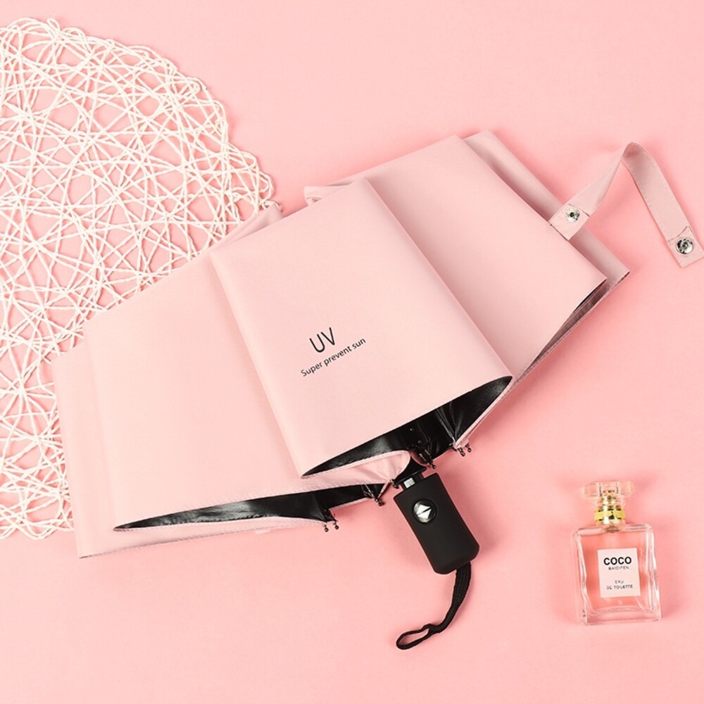 【實體店+發票】晴雨兩用UV自動傘 防曬遮陽傘 抗UV雨傘 黑膠遮陽傘 美觀耐用 送禮-規格圖11