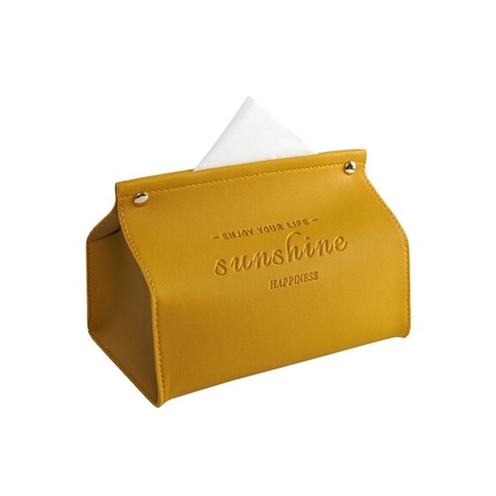 【實體店+發票】皮革質感面紙盒 收納面紙盒 紙巾盒 抽取式衛生紙盒 防塵防油防水 V口22公分大號 送禮-細節圖10