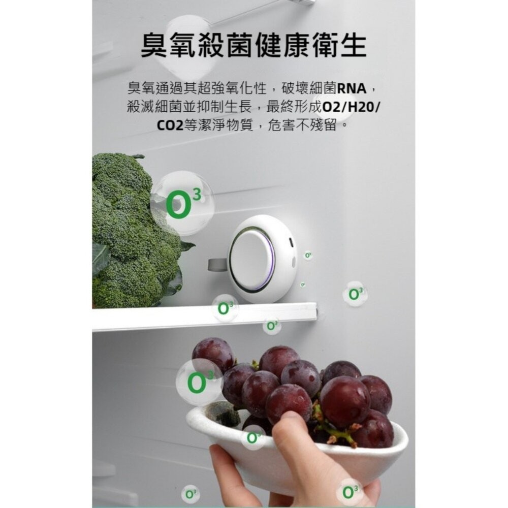 【實體店+發票】冰箱除味臭氧紫外線殺菌器 冰箱除臭器 車用空氣淨化器 除菌器 消毒器 殺菌消毒 家用電器 送禮-細節圖4