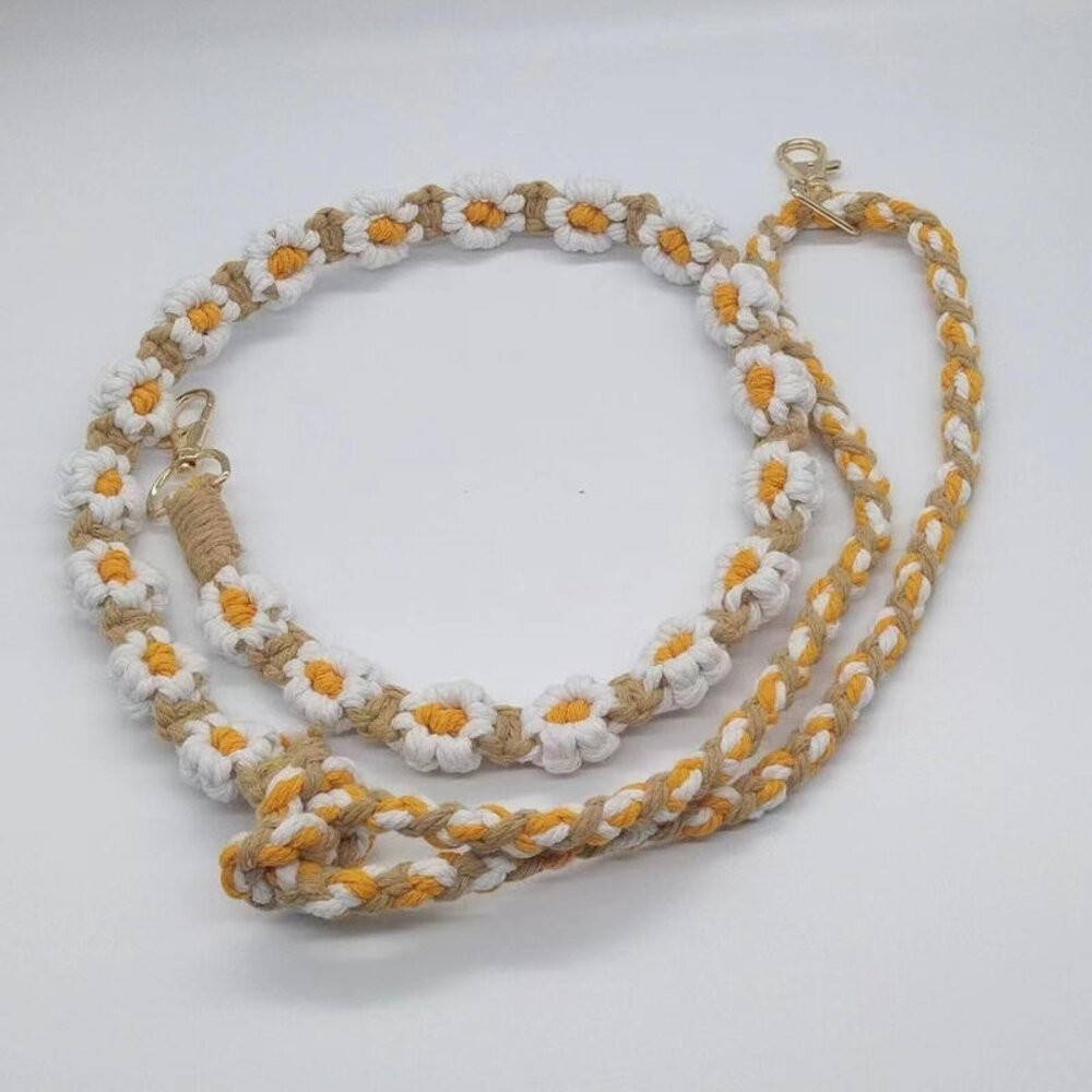 【實體店+發票】可調節編織手機掛繩 識別證掛繩 手作花花繩 手機吊繩背繩 包包背帶 波希米亞風手機鏈 贈夾片 送禮-規格圖11