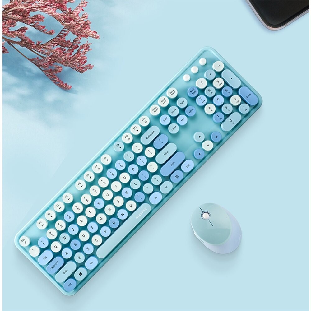 【實體店+發票】網紅口紅鍵盤滑鼠套裝 送禮 交換禮物 送透明注音鍵盤貼紙 MOFII 送禮-細節圖5