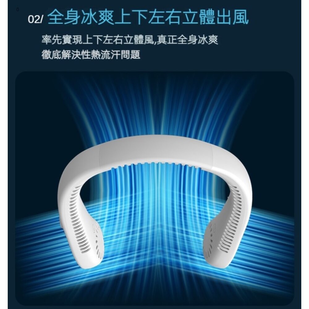 【實體店+發票】螢幕顯示無葉掛脖風扇 環頸風扇 運動風扇 戶外風扇 USB充電5小時超長續航 送禮-細節圖7