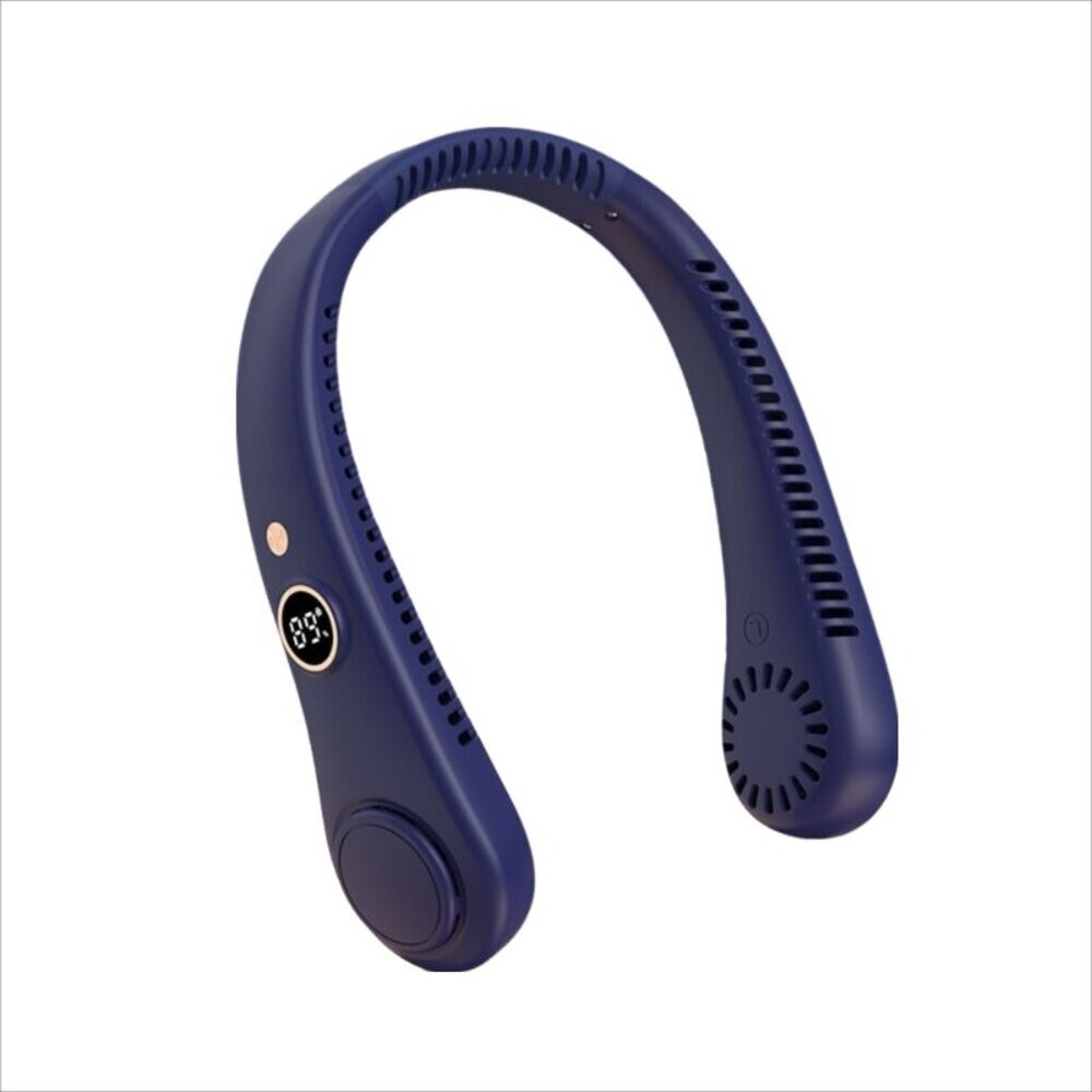 【實體店+發票】螢幕顯示無葉掛脖風扇 環頸風扇 運動風扇 戶外風扇 USB充電5小時超長續航 送禮-細節圖9