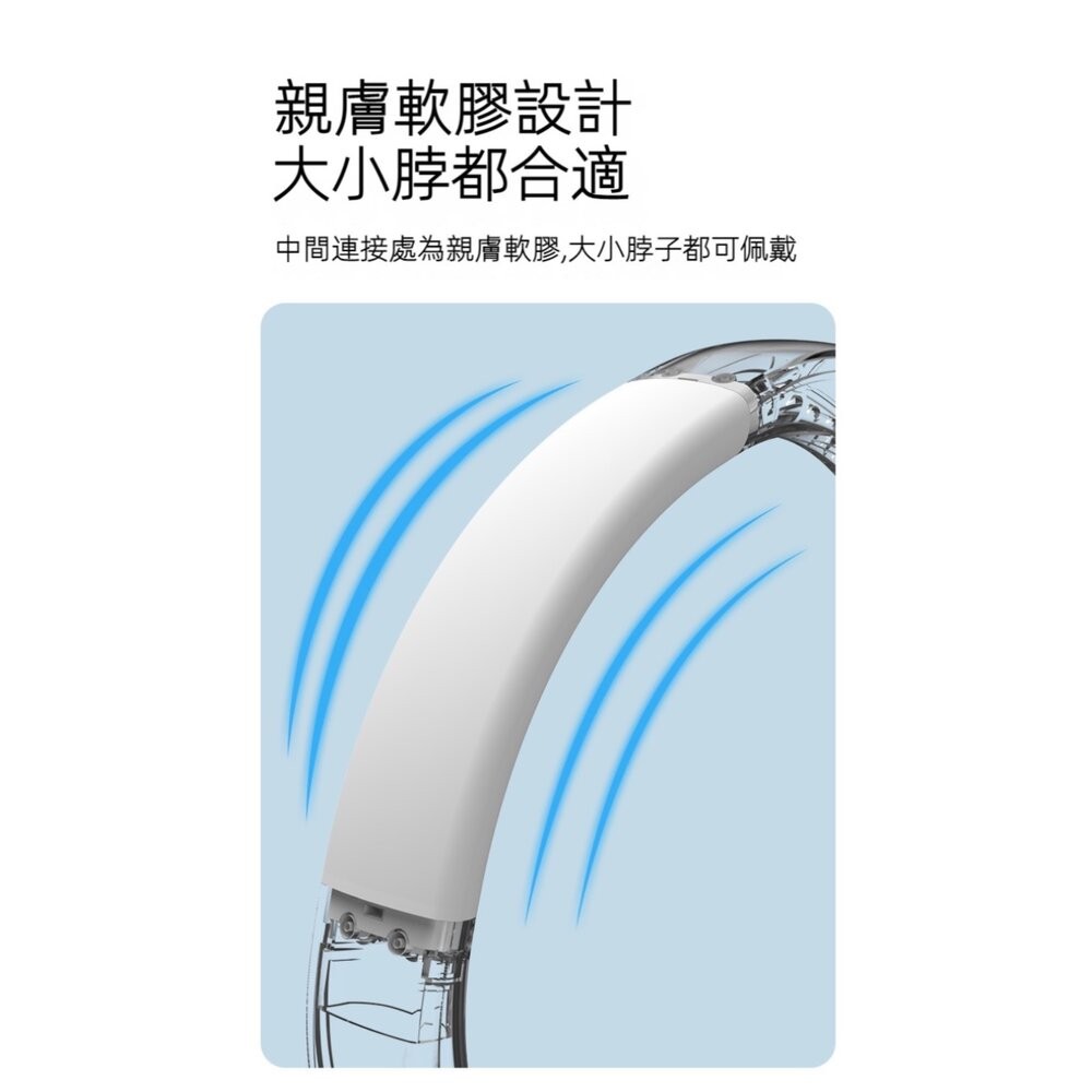 【台北士林*店面】螢幕顯示無葉掛脖風扇 環頸風扇 運動風扇 戶外風扇 USB充電5小時超長續航 送禮-細節圖10