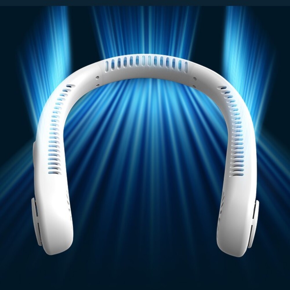 【實體店+發票】螢幕顯示無葉掛脖風扇 環頸風扇 運動風扇 戶外風扇 USB充電5小時超長續航 送禮-規格圖11