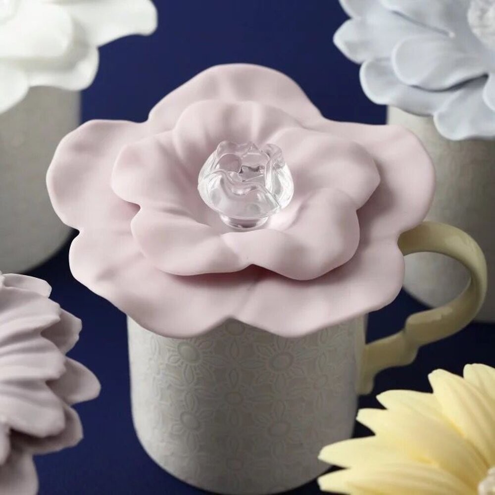 【實體店+發票】日式花瓣造型杯蓋 花朵造型杯蓋 日本秋冬新款 雛菊 櫻花 山茶花 蓮花 送禮-細節圖11