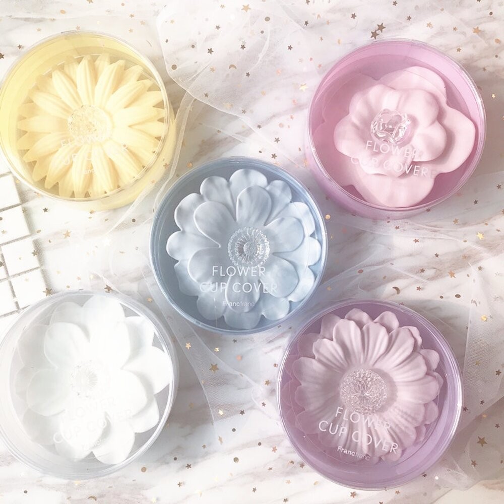 【實體店+發票】日式花瓣造型杯蓋 花朵造型杯蓋 日本秋冬新款 雛菊 櫻花 山茶花 蓮花 送禮-細節圖3