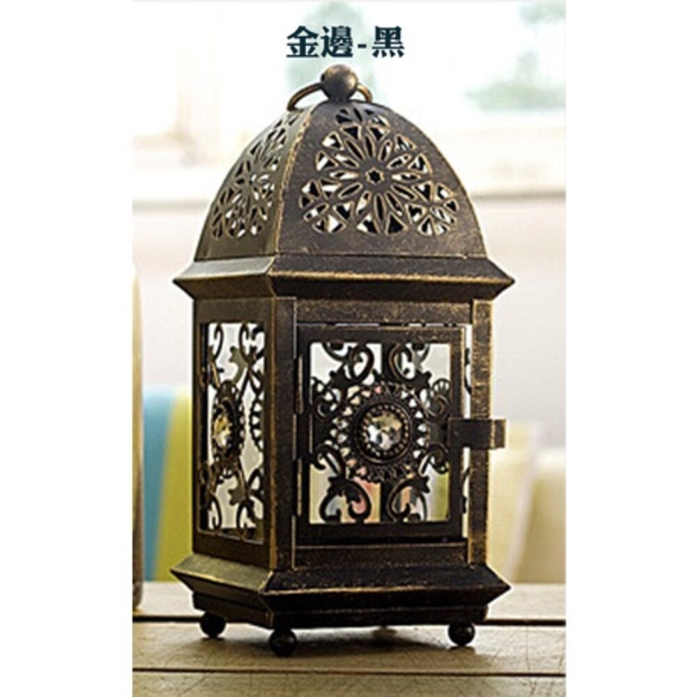 【實體店+發票】摩洛哥燭台 古典浪漫懸掛式 蠟燭燈座擺件 送禮-規格圖11