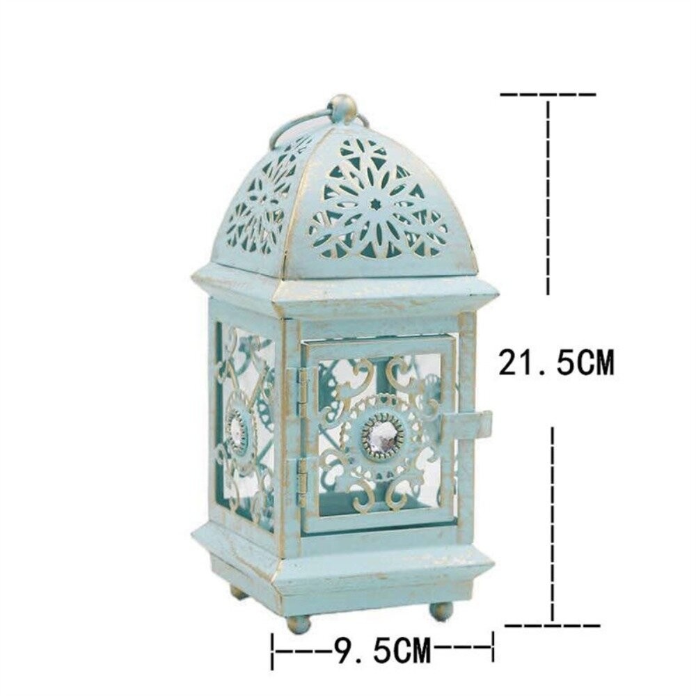 【實體店+發票】摩洛哥燭台 古典浪漫懸掛式 蠟燭燈座擺件 送禮-規格圖11