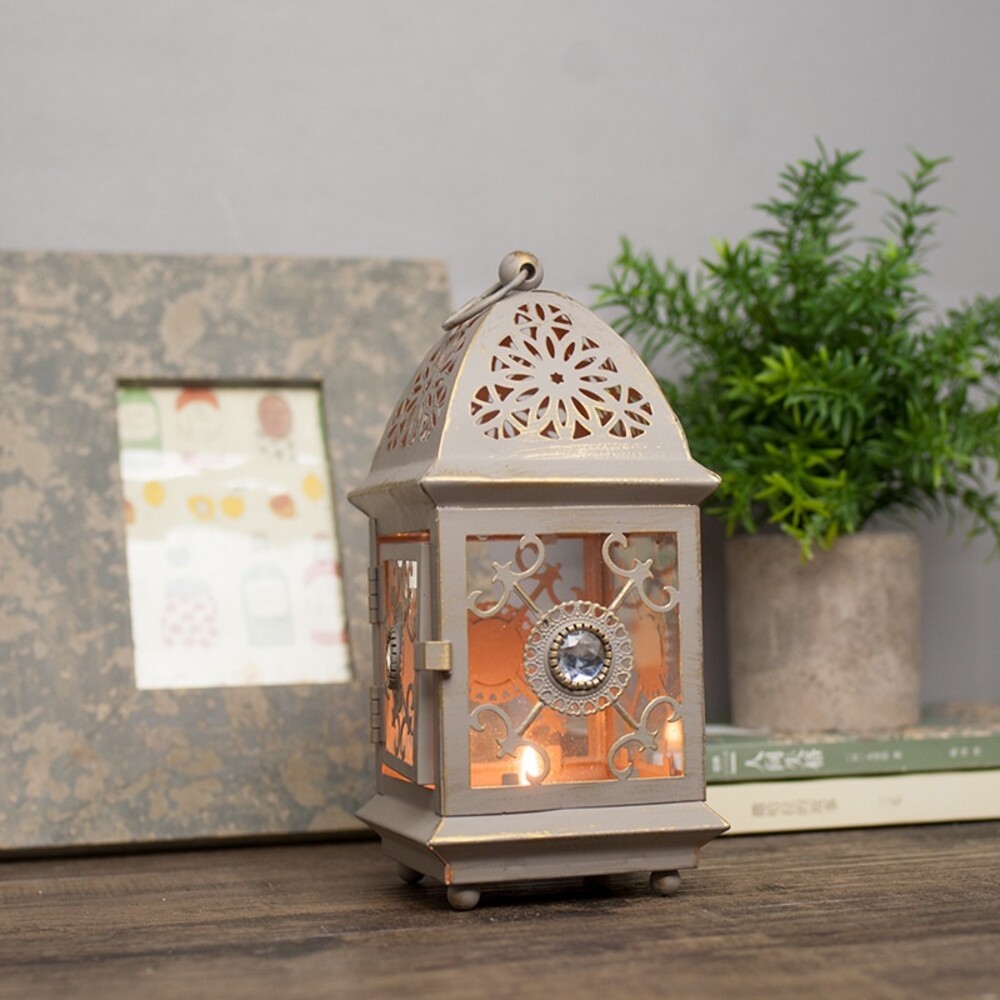 【實體店+發票】摩洛哥燭台 古典浪漫懸掛式 蠟燭燈座擺件 送禮-規格圖11