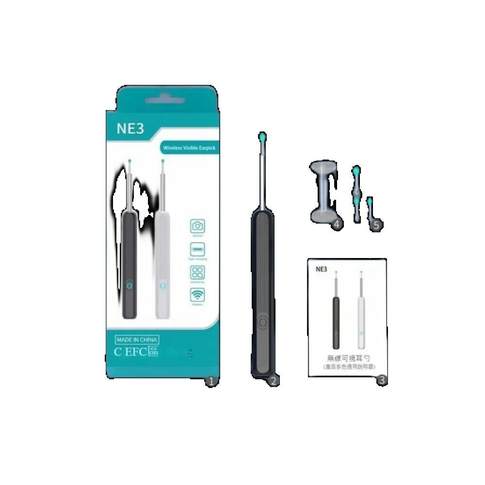 【實體店+發票】智能可視掏耳棒 挖耳棒 挖耳神器 無線可視挖耳勺 矽膠 高清內視鏡 送禮-細節圖2