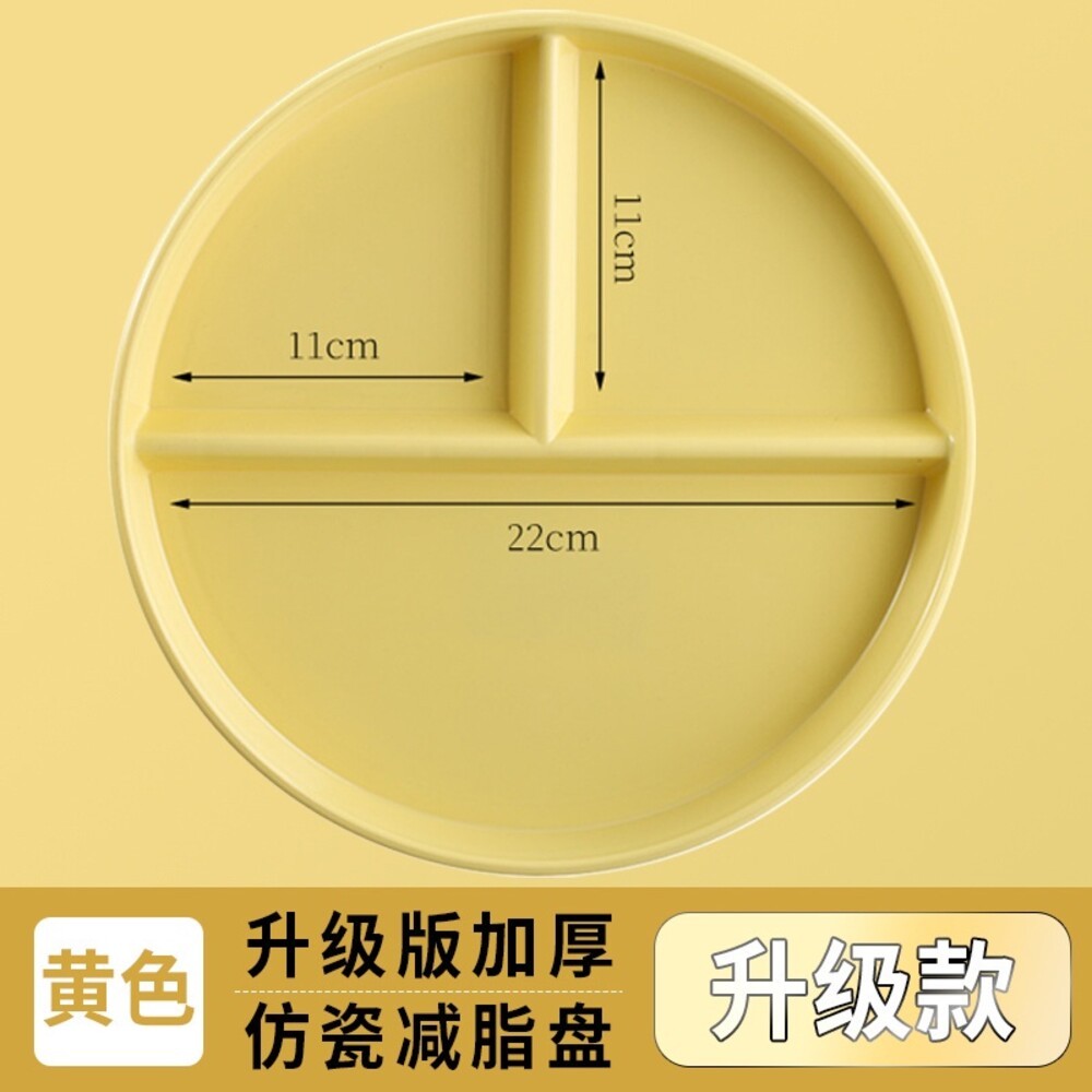 【台北士林*店面】211分格餐盤 微低碳 平衡餐盤 健康餐盤 減脂餐盤 早餐盤 餐具 三格餐盤 盤子 送禮-規格圖7