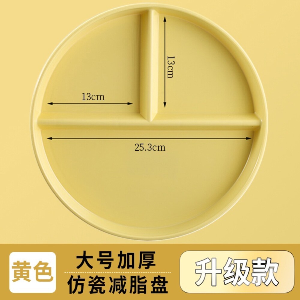【台北士林*店面】211分格餐盤 微低碳 平衡餐盤 健康餐盤 減脂餐盤 早餐盤 餐具 三格餐盤 盤子 送禮-規格圖7