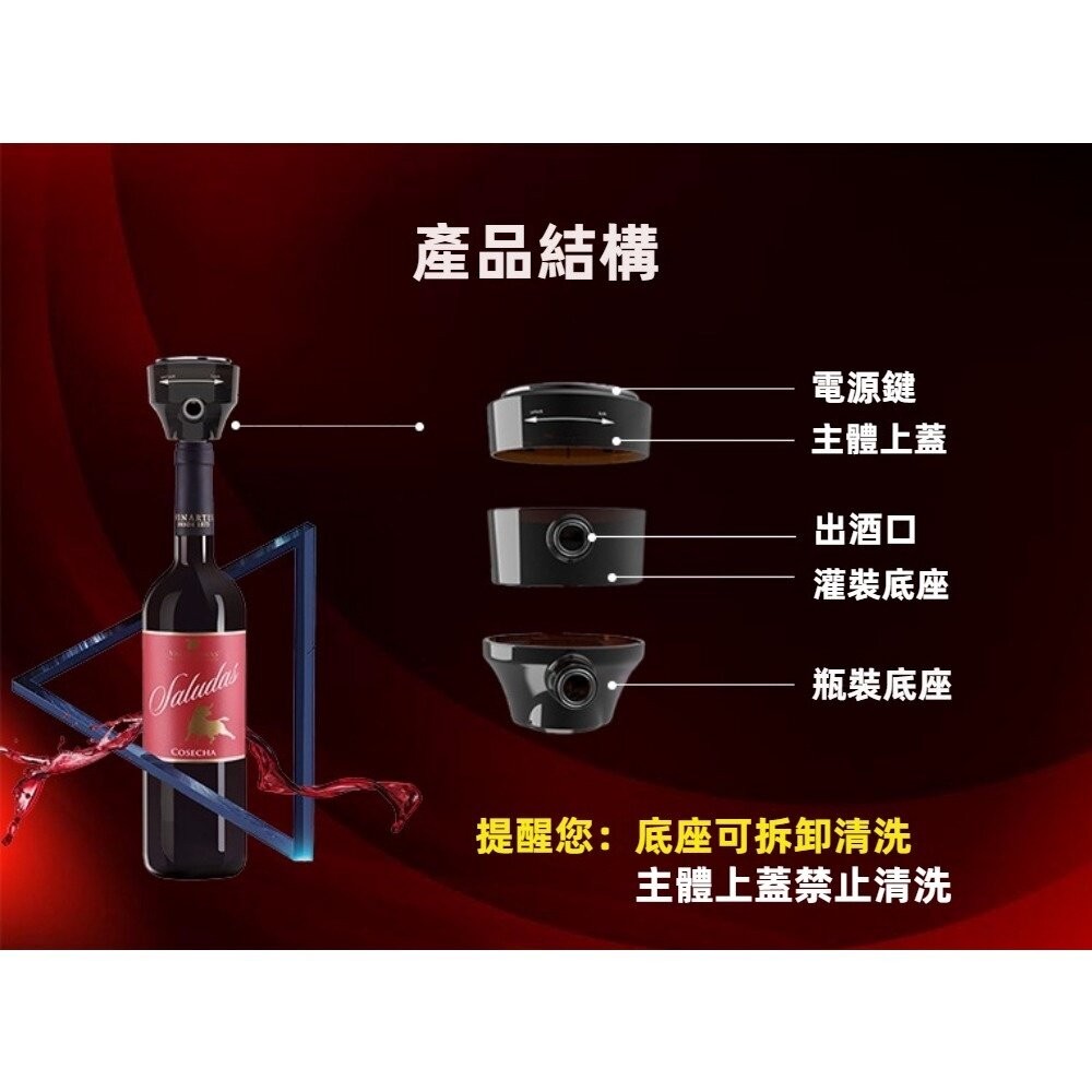 【實體店+發票】啤酒起泡器 紅酒醒酒器 神泡打泡器 快速醒酒 超音波起泡器 年節聚會 露營必備 送禮-細節圖9
