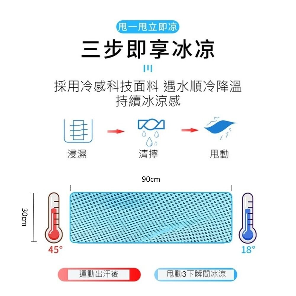 【實體店+發票】夏季冰絲涼感運動毛巾 30*90cm膠囊裝 抗UV 涼感速乾 瞬間降温 30*100瓶裝 送禮-細節圖5