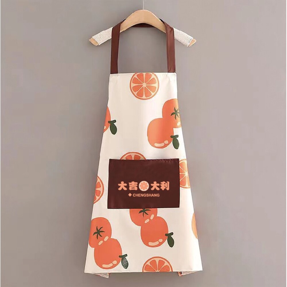 【實體店+發票】可擦手綁帶圍裙 防水無袖工作服 PVC防水 珊瑚絨 大口袋 廚房 送禮-規格圖11