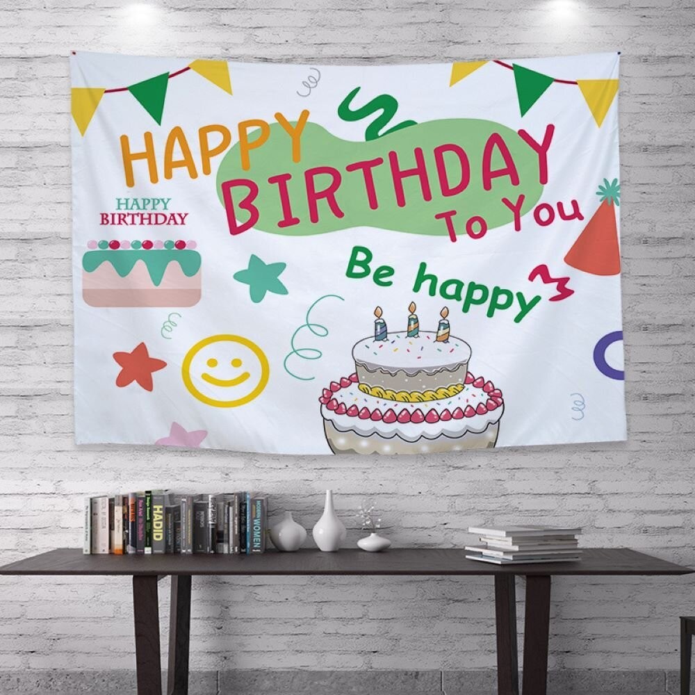 【實體店+發票】兒童派對生日掛毯 拍照背景布 生日掛布 兒童派對裝飾 背景牆拍照 生日派對裝飾 生日佈置 送禮-細節圖10