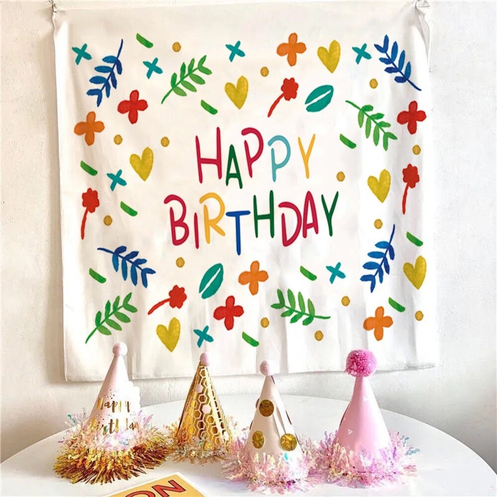 【實體店+發票】兒童派對生日掛毯 拍照背景布 生日掛布 兒童派對裝飾 背景牆拍照 生日派對裝飾 生日佈置 送禮-規格圖10