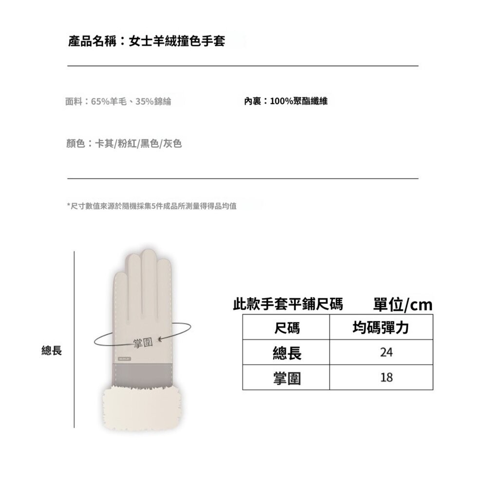 【台北士林*店面】法式香風羊絨保暖手套 加絨加厚防風觸控 防寒手套 機車手套 戶外騎車保暖 70%羊毛 送禮-細節圖5