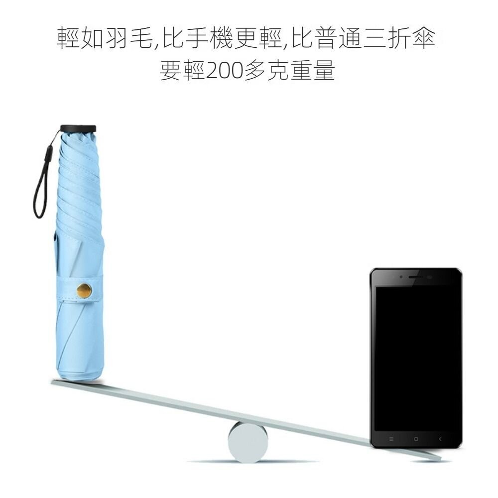 【實體門市】碳纖維輕量羽毛傘 110g超輕折疊傘 晴雨傘 遮陽傘 摺疊傘 迷你傘 防曬傘-細節圖4