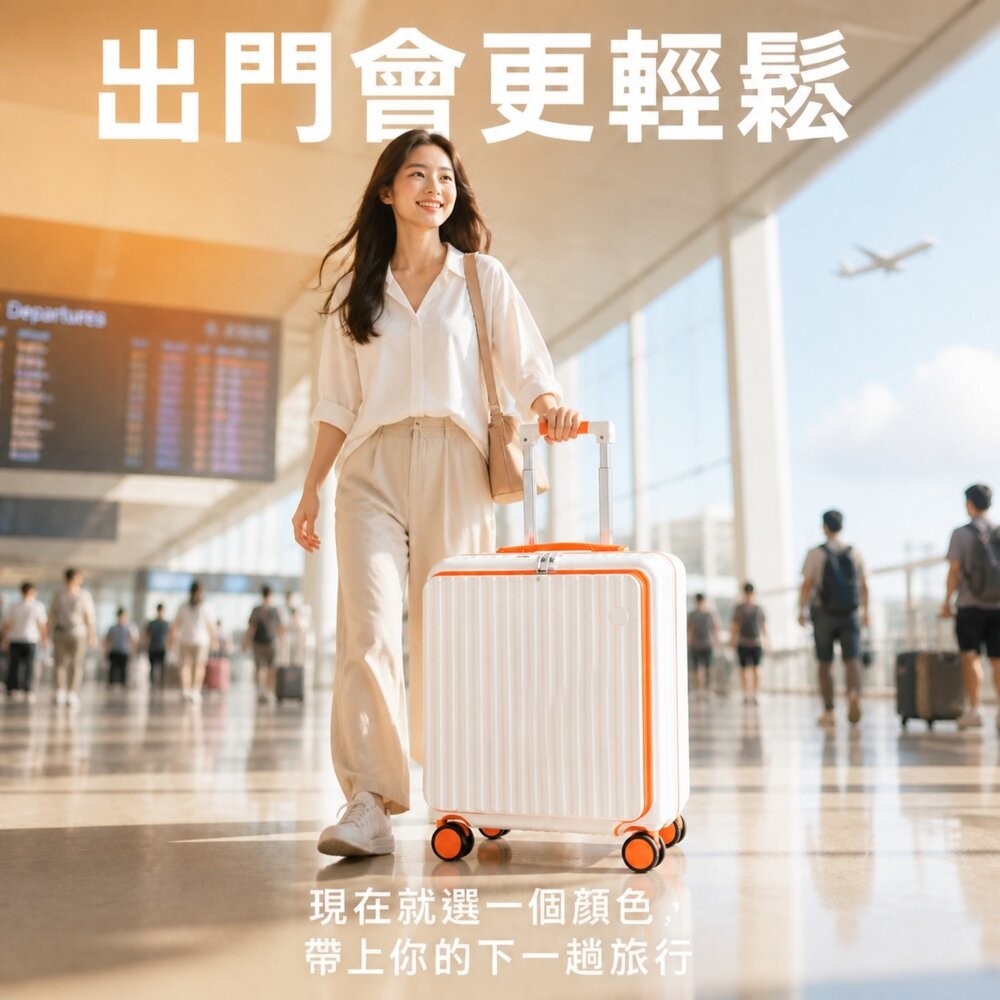 【台北士林*店面】前開小型行李箱 20吋_18吋行李箱 登機箱 拉桿箱 旅行箱 加厚抗壓 送禮-細節圖3